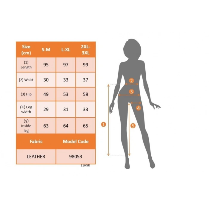 MARSiLYAN- Kadın Yüksek Bel Lastikli Yan şerit Detaylı Deri Pantolon
