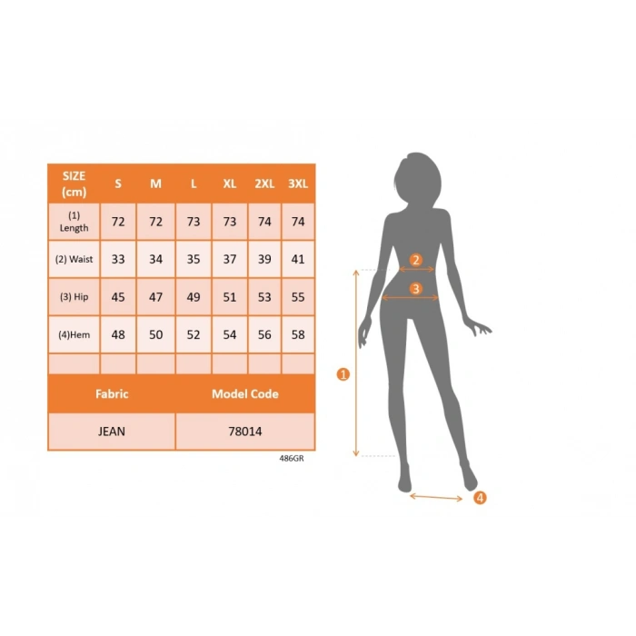 MARSiLYAN- Kadın Yüksek Bel önden Yırtmaçlı Cepli Midi Kot Etek