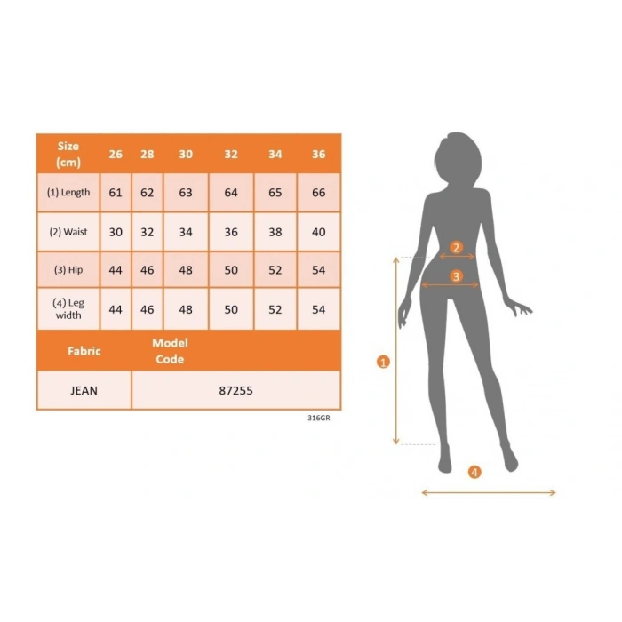 MARSiLYAN- Kadın Yüksek Bel önden Yırtmaçlı Kısa Kot Etek