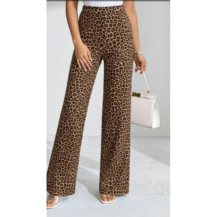 MARSiLYAN- Kadın Yüksek Bel Paçaya Doğru Geniş Dalgıç Pantolon