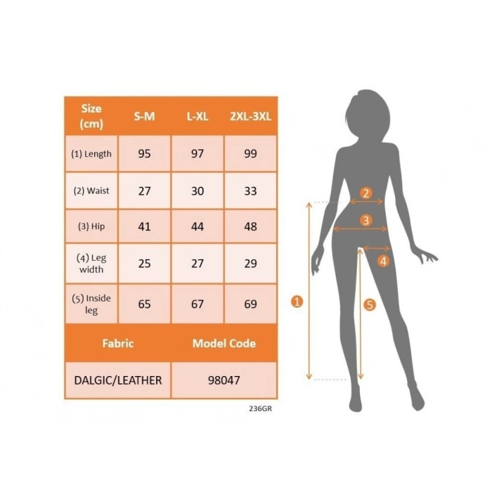 MARSiLYAN- Kadın Yüksek Bel Yan şerit Deri Detay Fermuarlı Dalgıç Tayt