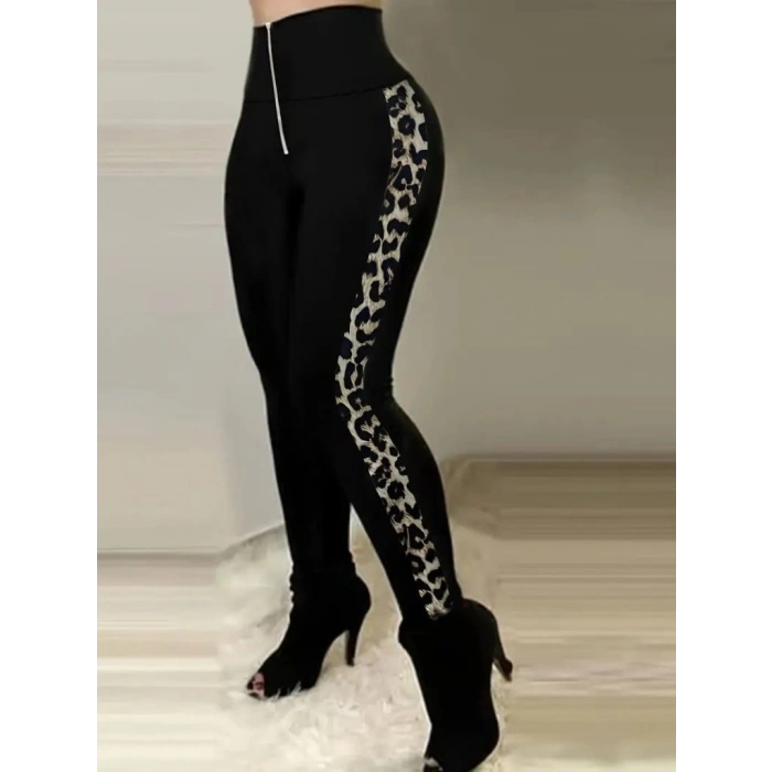 MARSiLYAN- Kadın Yüksek Bel Yan şerit Detaylı Dalgıç Tayt