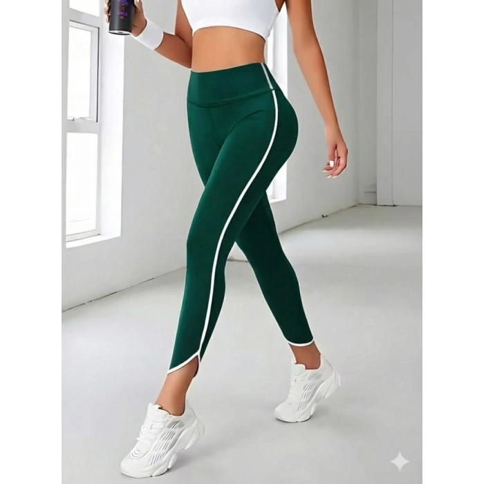 MARSiLYAN- Kadın Yüksek Bel Yan şerit Detaylı Dalgıç Tayt