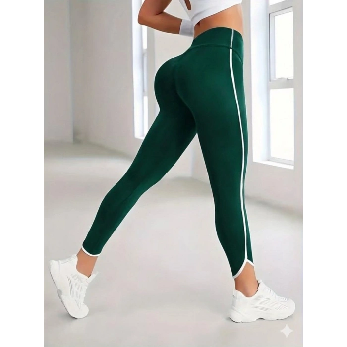 MARSiLYAN- Kadın Yüksek Bel Yan şerit Detaylı Dalgıç Tayt