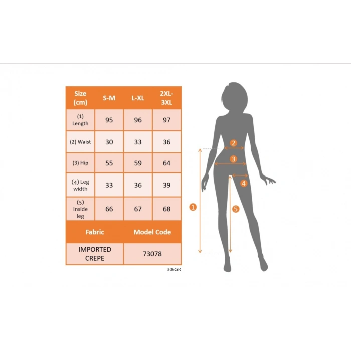 MARSiLYAN- Kadın Yüksek Bel Yandan Cepli Düğme Detaylı Geniş Kesim Ithal Krep Pantolon