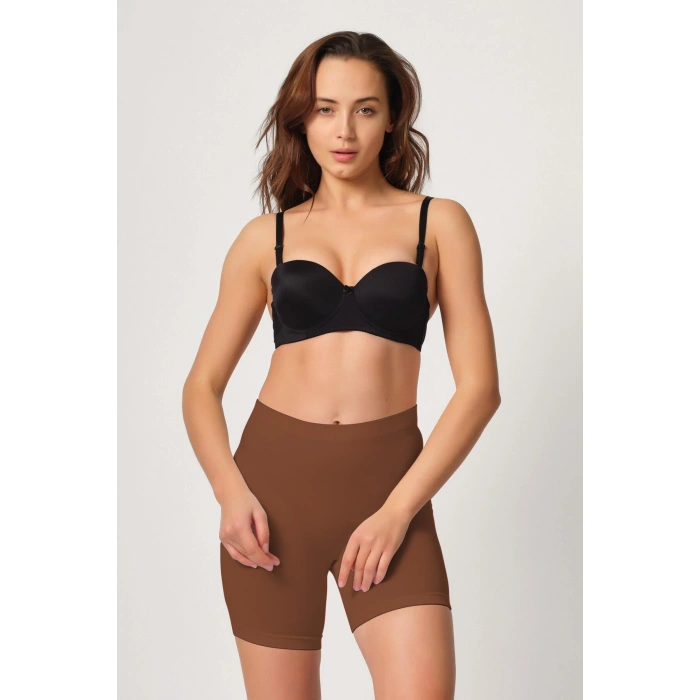 MARSiLYAN-  Kahve MI Emay 3003 Soft Paçalı Boxer