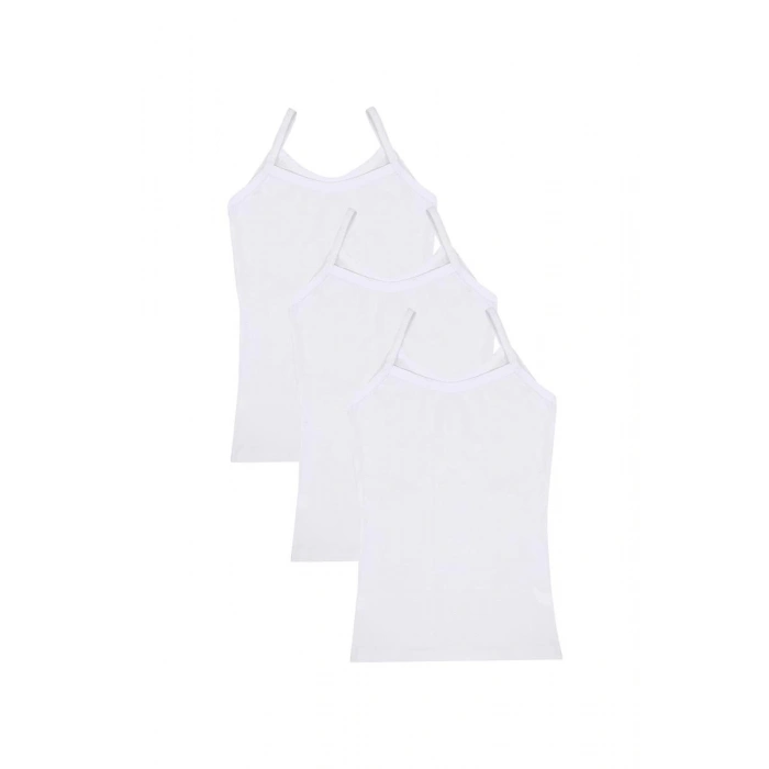 MARSiLYAN- Kız Çocuk 3lü İp Askılı Atlet