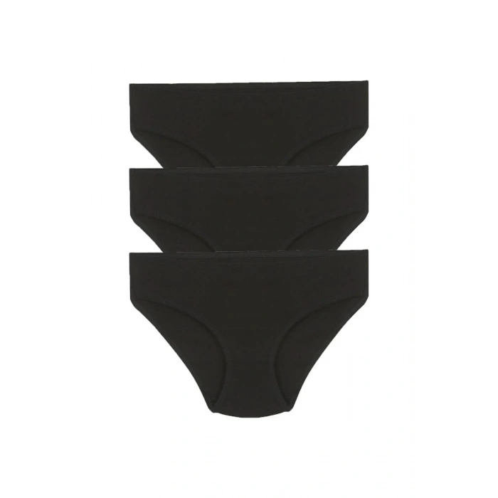 MARSiLYAN- Kız Çocuk 3lü Siyah Külot