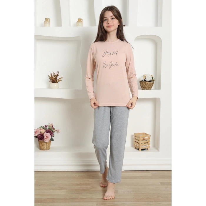 MARSiLYAN- Kız Çocuk Penye Pijama Takım