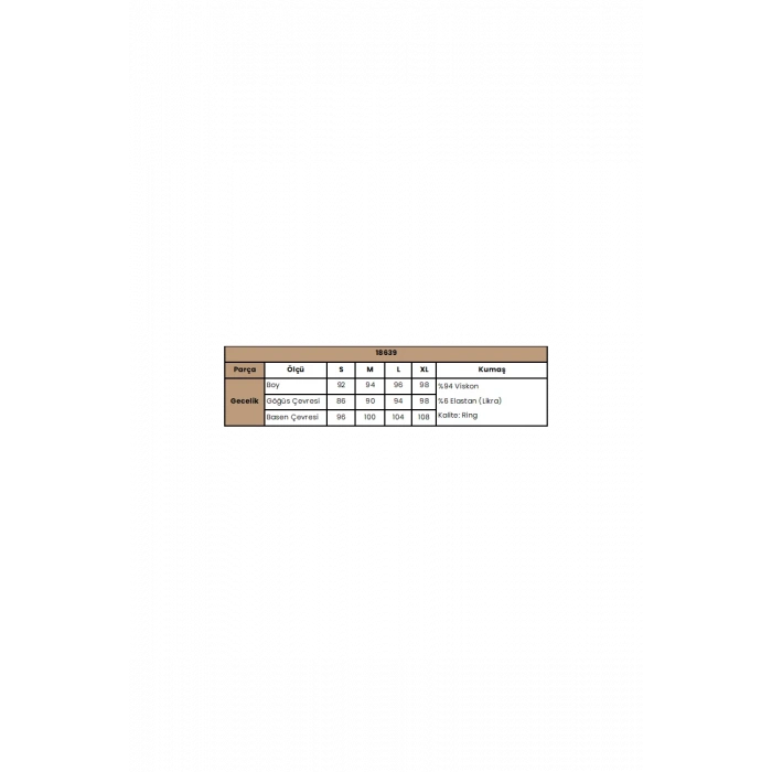 MARSiLYAN- Kolu Omzu Ve Yakası Dantelli Önü Düğmeli Gecelik