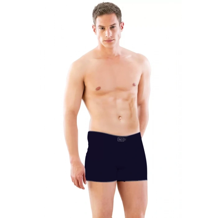 MARSiLYAN- Lacivert Mı Emay 2108 Seamless Uzun Erkek Boxer