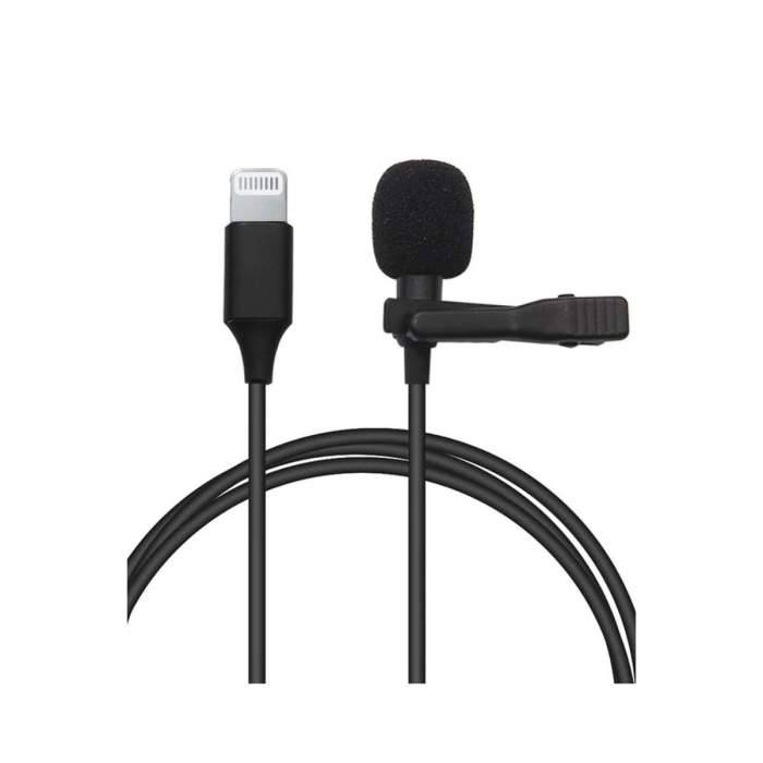 MARSİLYAN™- Lightning 2 Metre Double Mikrofon - Siyah