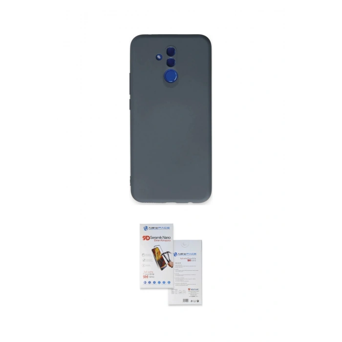 MARSİLYAN™- Mate 20 Lite Kılıf Ahenk Serisi - Siyah Seramik Nano Ekran Koruyucu