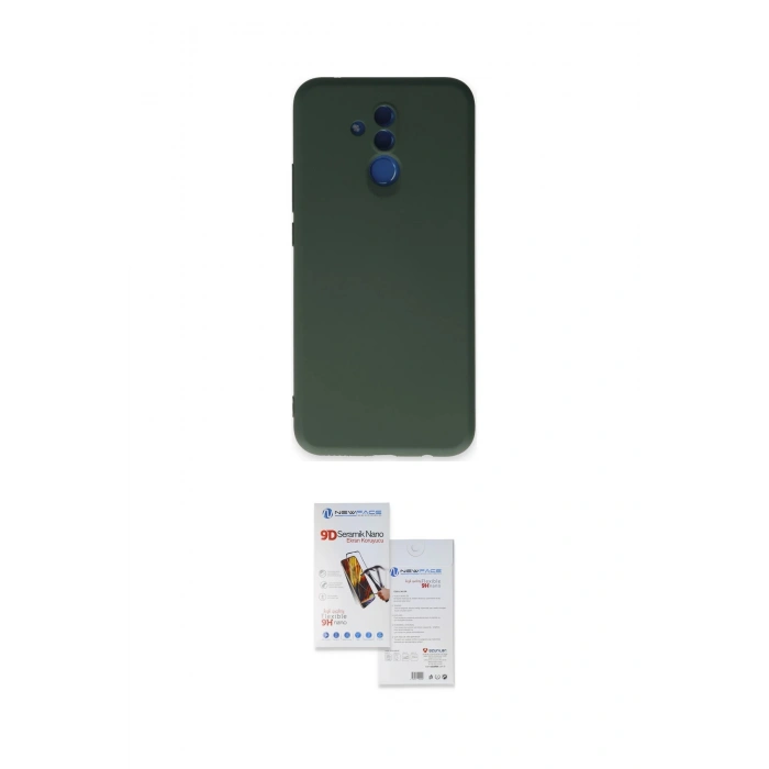 MARSİLYAN™- Mate 20 Lite Kılıf Ahenk Serisi - Siyah Seramik Nano Ekran Koruyucu