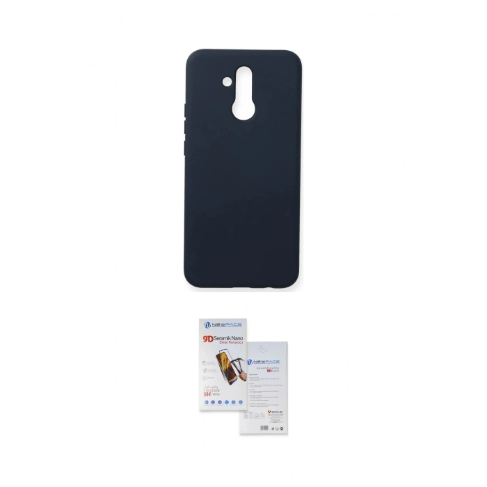 MARSİLYAN™- Mate 20 Lite Kılıf Ahenk Serisi - Siyah Seramik Nano Ekran Koruyucu