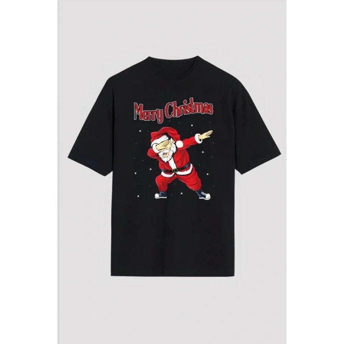 MARSiLYAN- Merry Christmas Baskılı Noel Babalı Tshirt