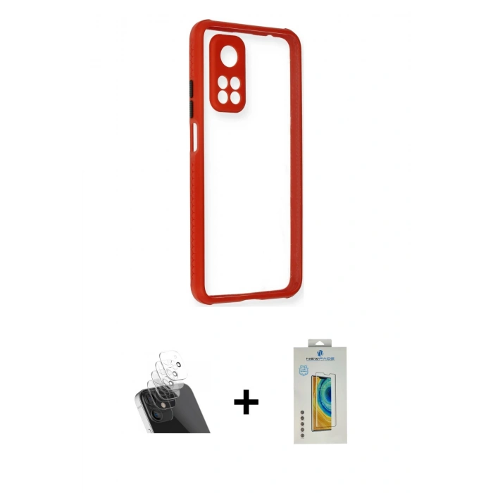MARSİLYAN™- Mi 10T Pro Kılıf Nova Asil Özel Seri - Şeffaf Polymer Nano Ekran Koruyucu + Kamera Lens Koruma Cam - SF