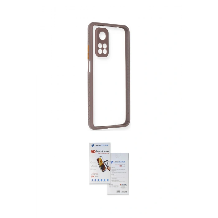 MARSİLYAN™- Mi 10T Pro Kılıf Nova Asil Özel Seri - Siyah Seramik Nano Ekran Koruyucu