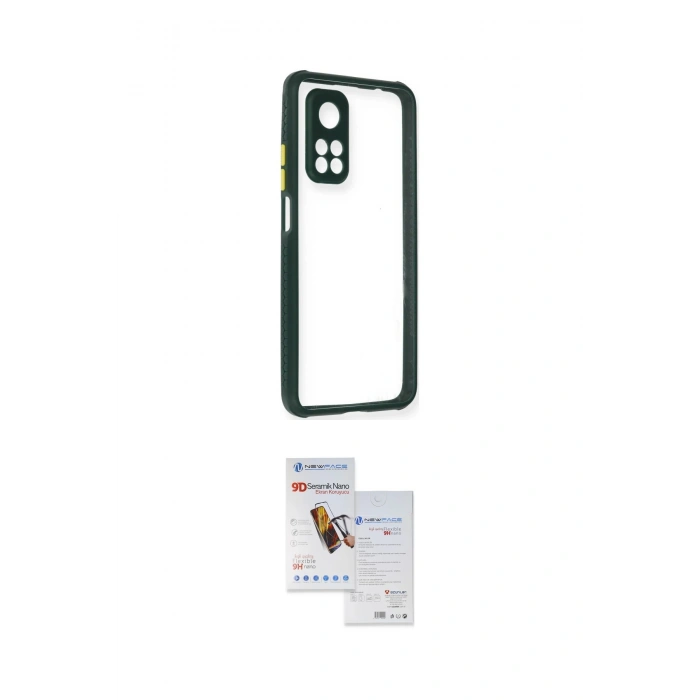 MARSİLYAN™- Mi 10T Pro Kılıf Nova Asil Özel Seri - Siyah Seramik Nano Ekran Koruyucu
