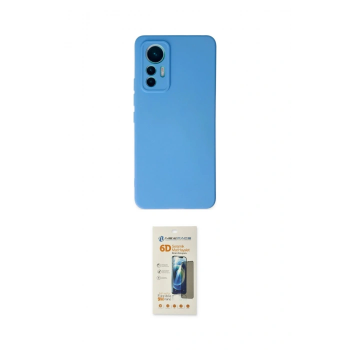 MARSİLYAN™- Mi 12 Lite Kılıf Ahenk Serisi - Siyah 6D Mat Seramik Hayalet Nano Ekran Koruyucu