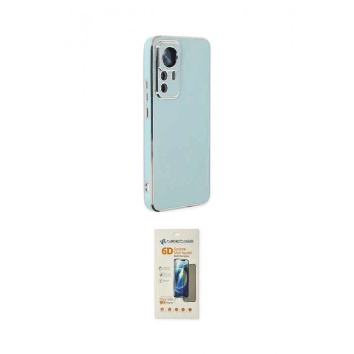 MARSİLYAN™- Mi 12T Pro Kılıf Yankı Serisi - Siyah 6D Mat Seramik Hayalet Nano Ekran Koruyucu