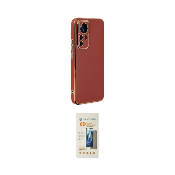 MARSİLYAN™- Mi 12T Pro Kılıf Yankı Serisi - Siyah 6D Mat Seramik Hayalet Nano Ekran Koruyucu