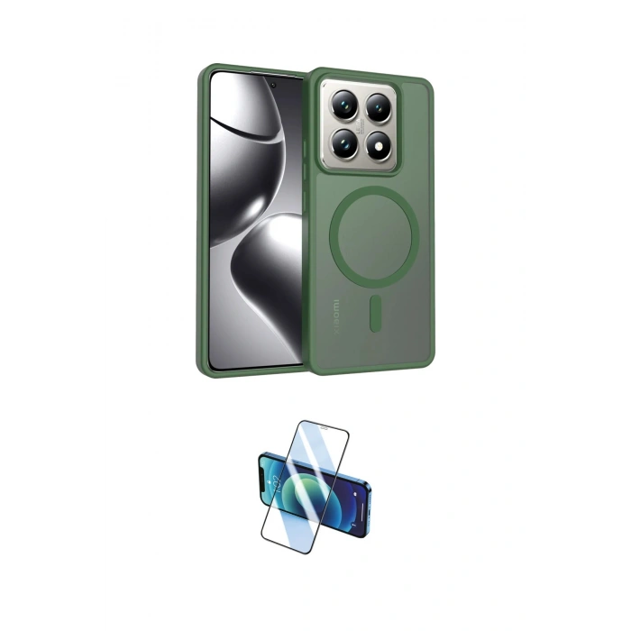 MARSİLYAN™- Mi 14T Pro Kılıf Siluet Minimal Prime - Siyah 3D Antistatik Seramik Nano Ekran Koruyucu