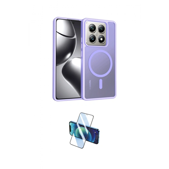 MARSİLYAN™- Mi 14T Pro Kılıf Siluet Minimal Prime - Siyah 3D Antistatik Seramik Nano Ekran Koruyucu