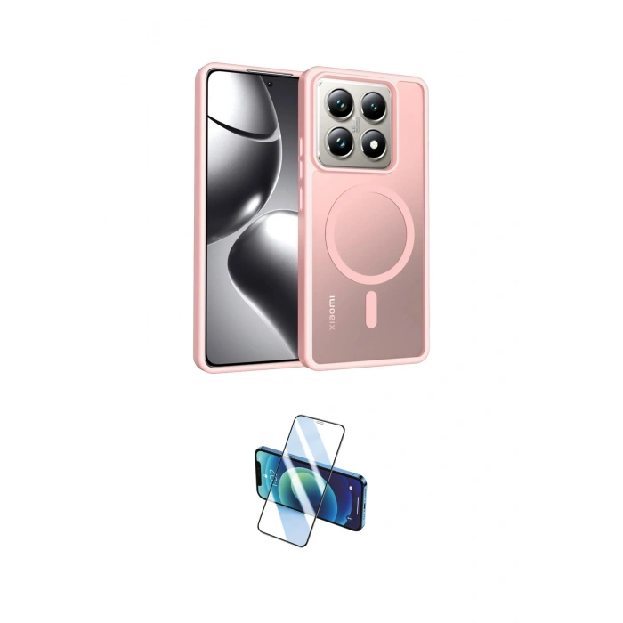 MARSİLYAN™- Mi 14T Pro Kılıf Siluet Minimal Prime - Siyah 3D Antistatik Seramik Nano Ekran Koruyucu