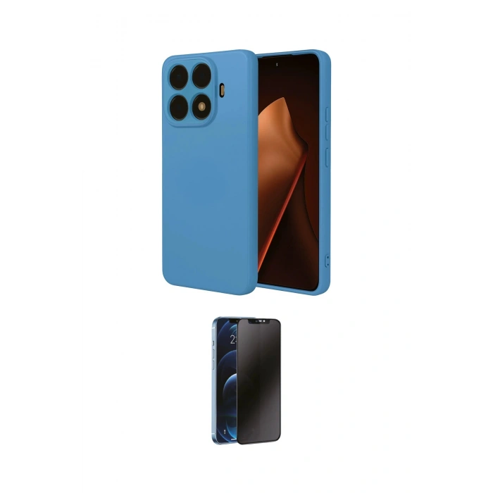 MARSİLYAN™- Mi 15T Pro Kılıf Ahenk Serisi - Siyah 3D Antistatik Hayalet Cam Ekran Koruyucu