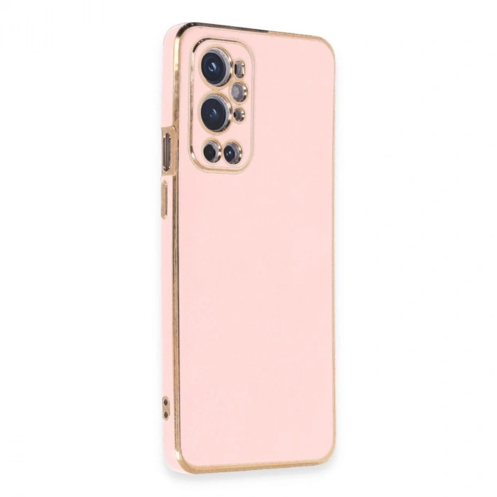 MARSİLYAN™- One Plus 9 Pro Kılıf Volet Silikon - Pembe