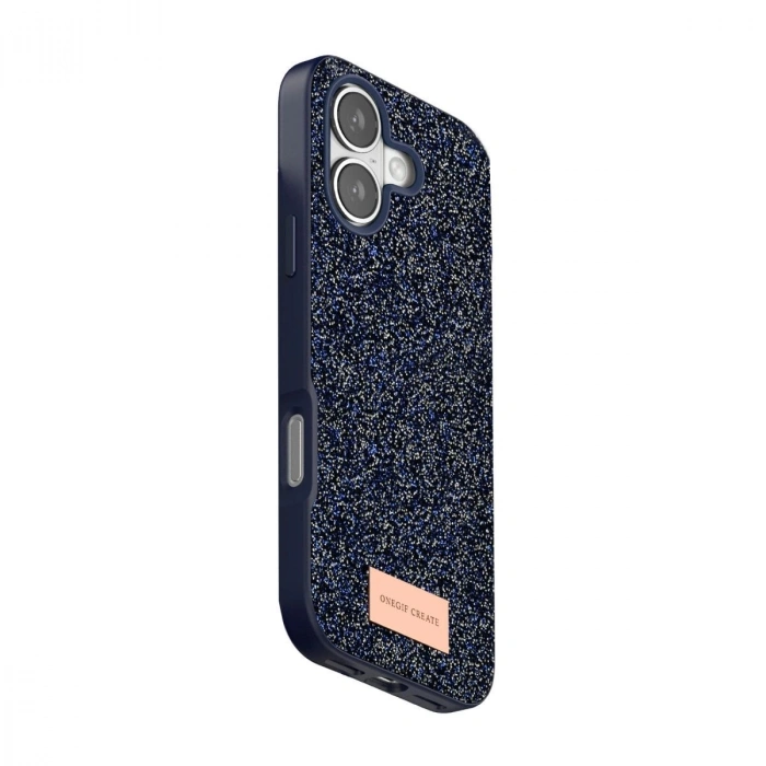 MARSİLYAN™- Onegif Apple İphone 17 Bright Simli Kapak - Mavi
