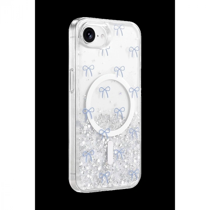 MARSİLYAN™- Onegif Apple İphone 17e Misk Simli Magsafe Kapak - Desen 3