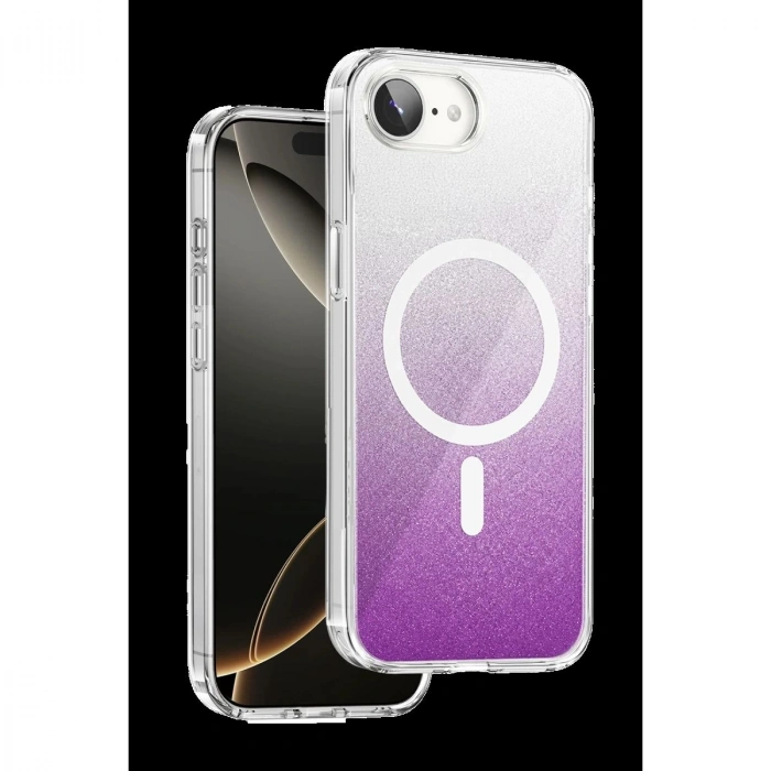 MARSİLYAN™- Onegif Apple İphone 17e Sora Simli Magsafe Kapak - Mor