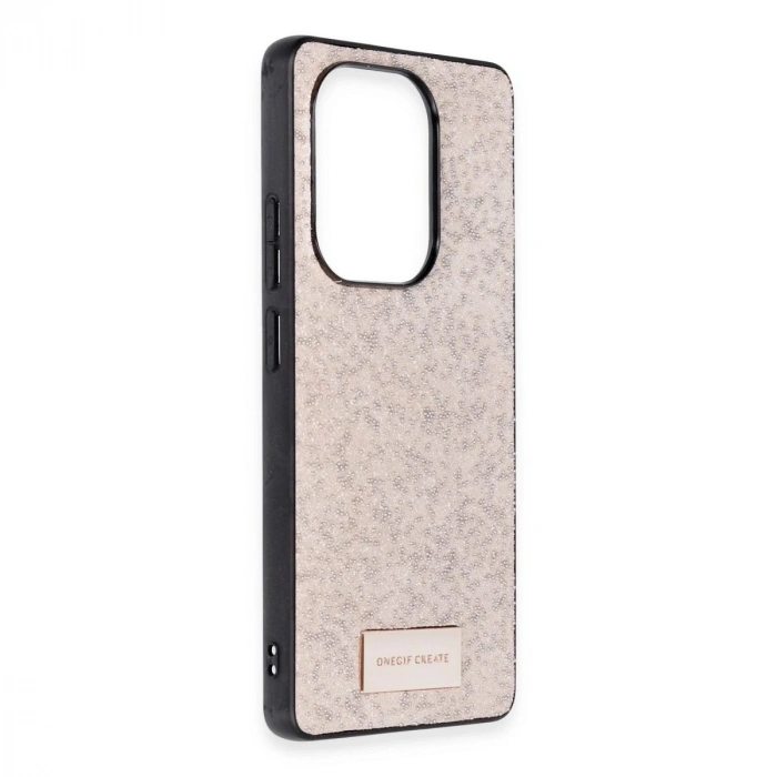 MARSİLYAN™- Onegif Xiaomi Redmi Note 13 Pro 4g Bright Simli Kapak - Pembe