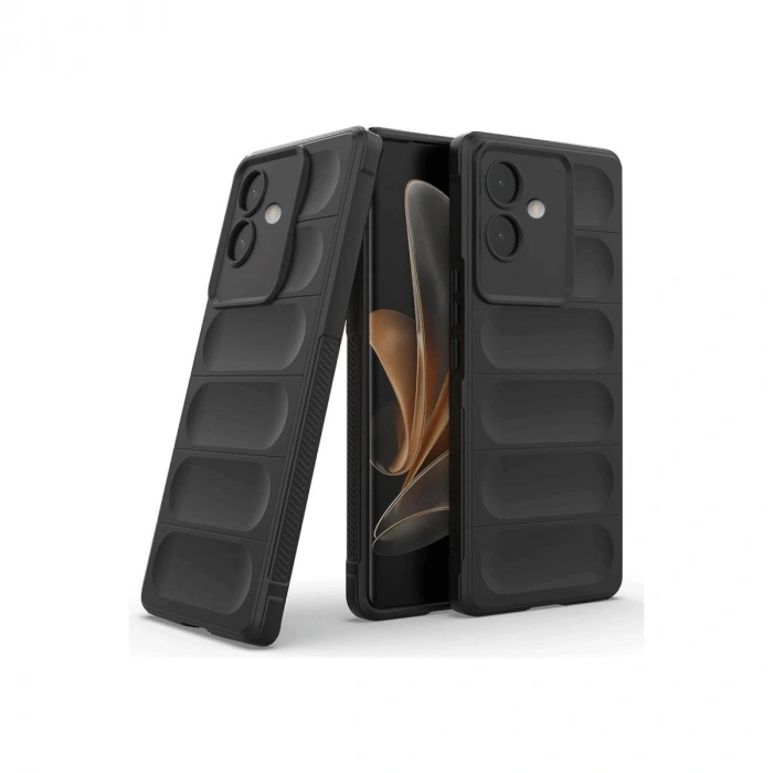 MARSİLYAN™- Oppo A3 Kılıf Optimum Silikon - Siyah