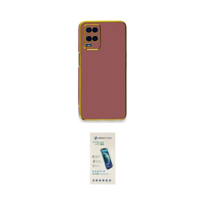 MARSİLYAN™- Oppo A54 4G Kılıf Yankı Serisi - Şeffaf Pasifik Cam Ekran Koruyucu
