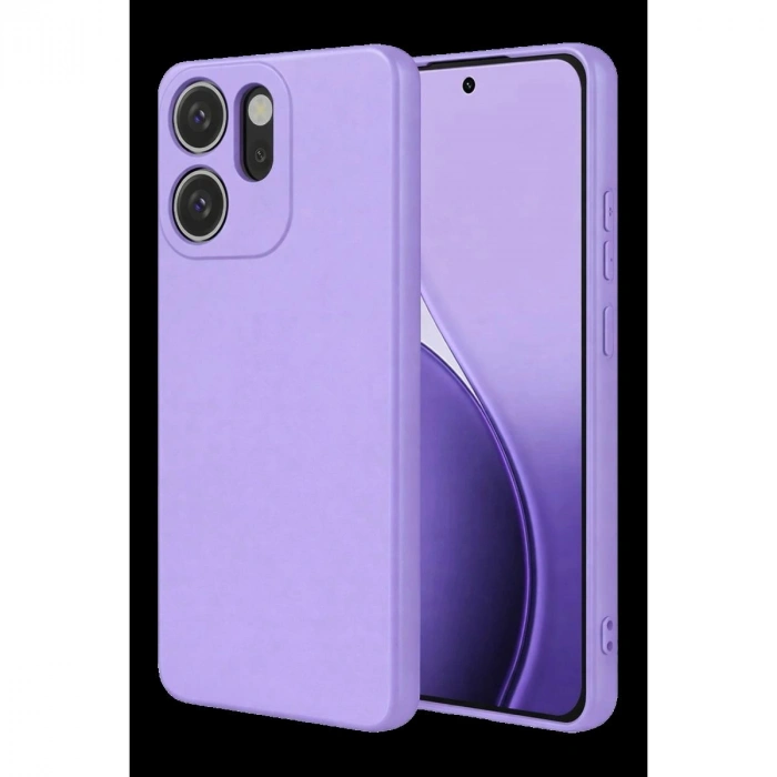 MARSİLYAN™- Oppo Reno 14f First Silikon - Lila