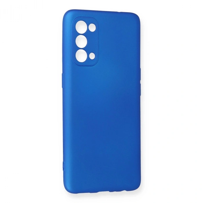 MARSİLYAN™- Oppo Reno 5 Kılıf First Silikon - Mavi