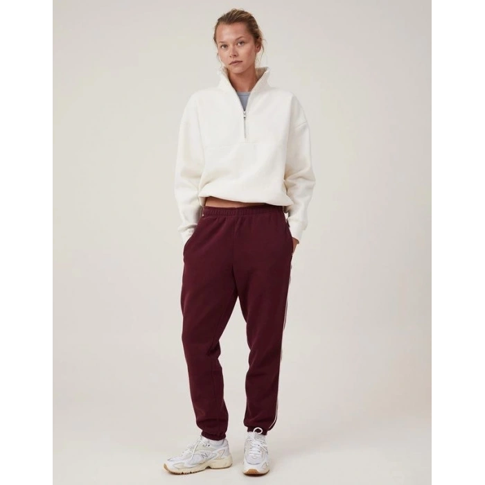 MARSiLYAN- Oversize Yarım Farmuarlı Yakalı Basic SweatShirt - Beyaz