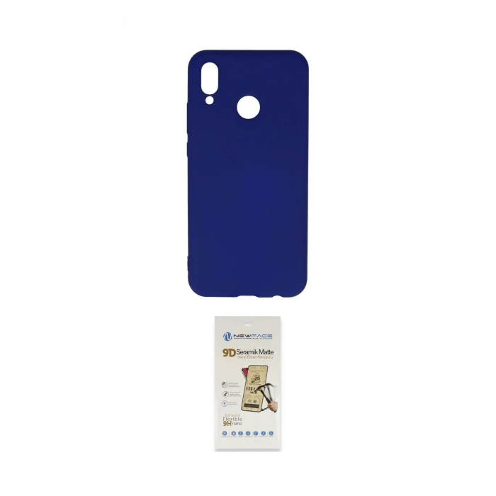 MARSİLYAN™- P20 Lite Kılıf Ahenk Serisi - Siyah Mat Seramik Nano Ekran Koruyucu