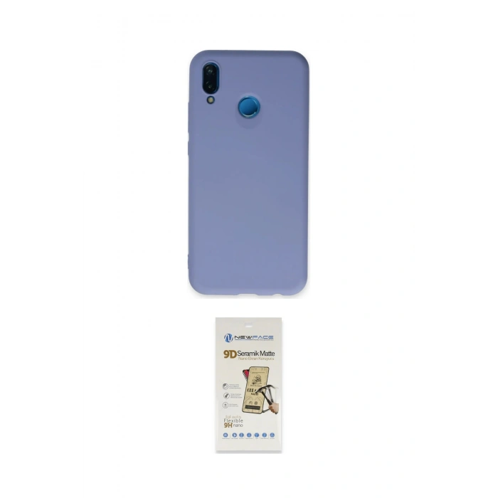 MARSİLYAN™- P20 Lite Kılıf Ahenk Serisi - Siyah Mat Seramik Nano Ekran Koruyucu