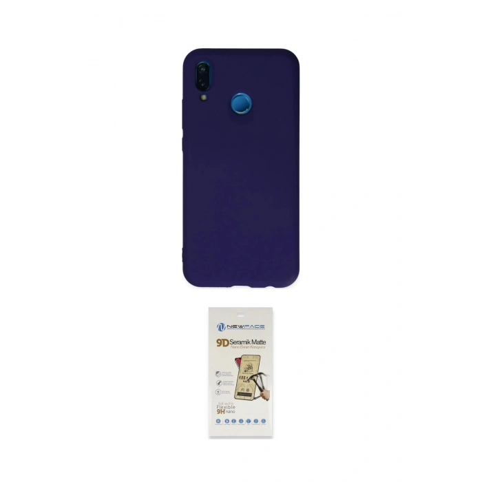 MARSİLYAN™- P20 Lite Kılıf Ahenk Serisi - Siyah Mat Seramik Nano Ekran Koruyucu