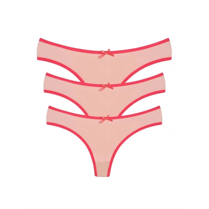 MARSiLYAN- Pamuklu 3lü Tanga Külot Pudra