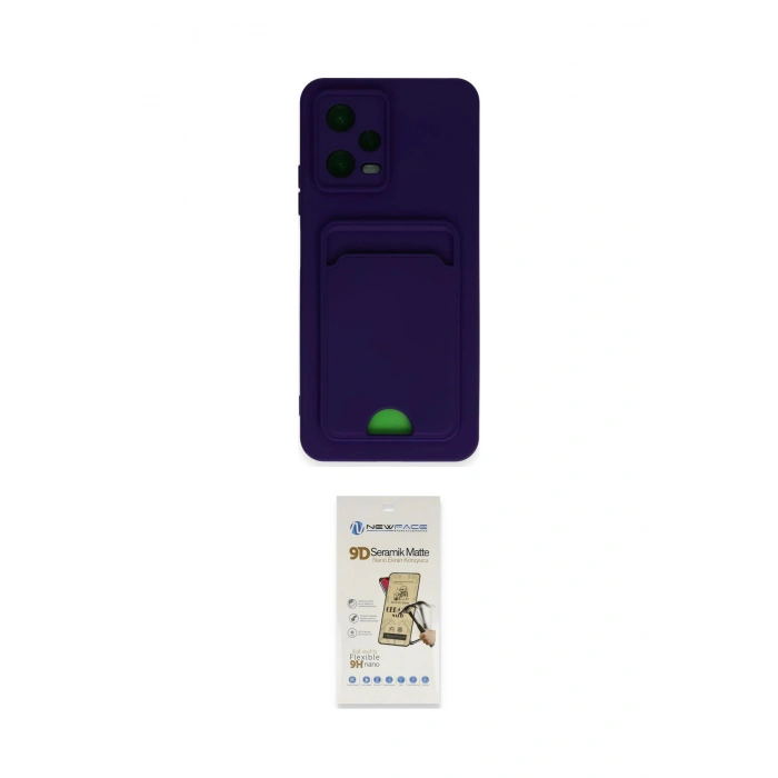 MARSİLYAN™- Poco X5 5G Kılıf Vadi Çizgi Prime - Siyah Mat Seramik Nano Ekran Koruyucu