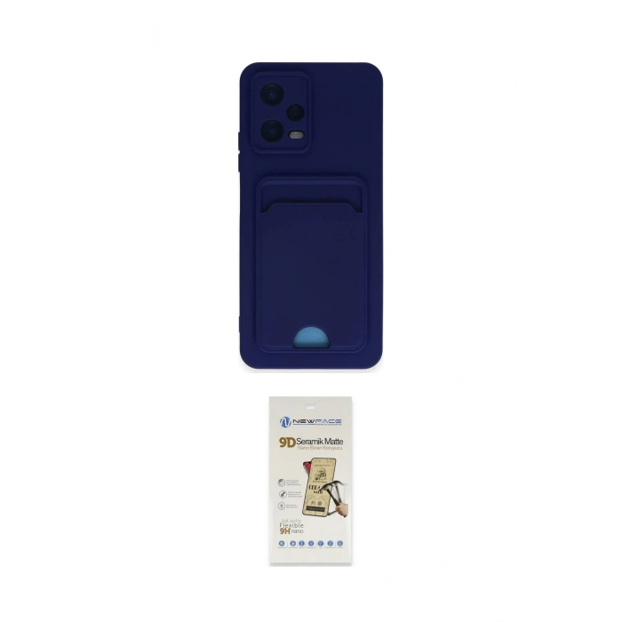 MARSİLYAN™- Poco X5 5G Kılıf Vadi Çizgi Prime - Siyah Mat Seramik Nano Ekran Koruyucu