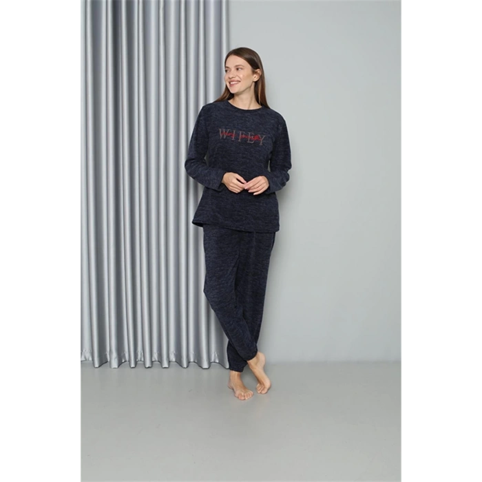 MARSiLYAN- Polar Kadın Pijama Takımı Lacivert