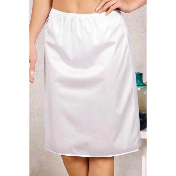 MARSiLYAN-  Polyamid Kumaşlı Diz Altı Uzun Etek Altı Jüpon