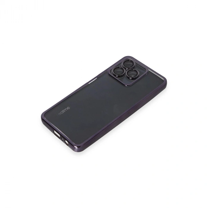 MARSİLYAN™- Realme C53 Kılıf Razer Lensli Silikon - Mor