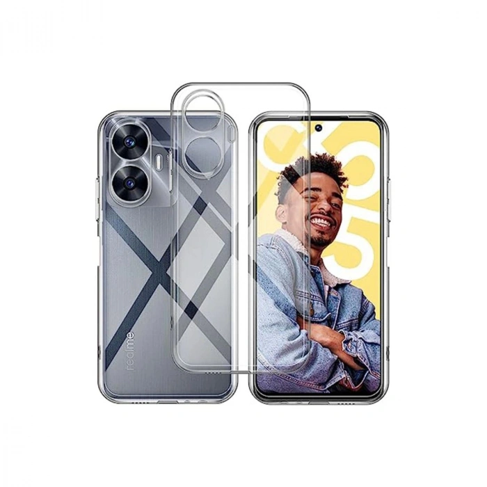 MARSİLYAN™- Realme C55 Kılıf Lüx Şeffaf Silikon